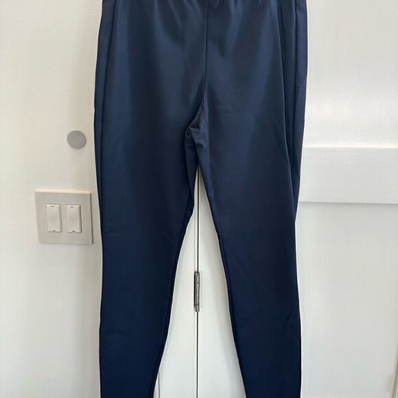 Theory navy blue elastic waist pants in size 8 - Picture 1 of 11
